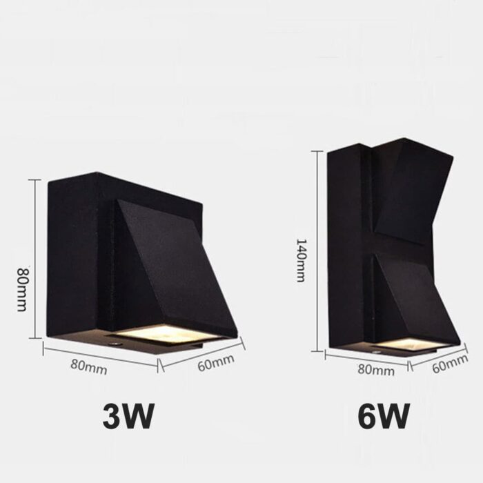 Modern Waterproof Wall Light, Outdoor up and down Wall Lamp