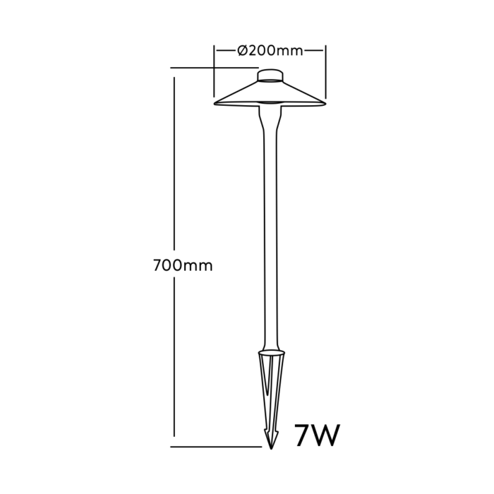 bollard light led 10w