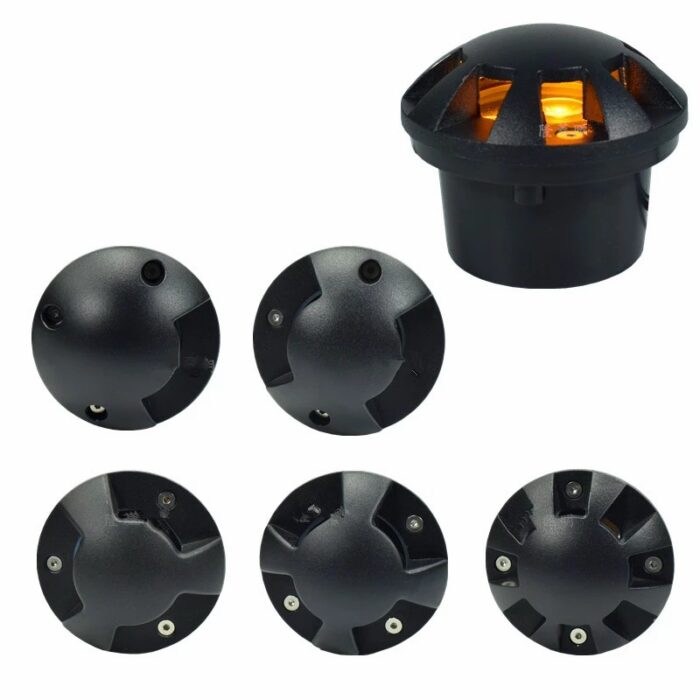 driveway lights in concrete Black Aluminum_UN10_1