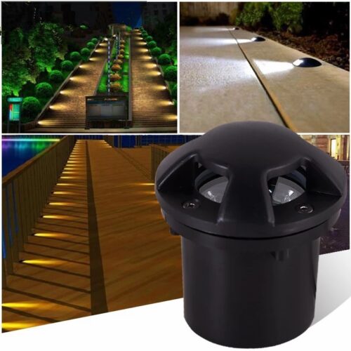 driveway lights in concrete Black Aluminum_UN10_1