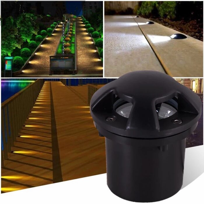 driveway lights in concrete Black Aluminum_UN10_1