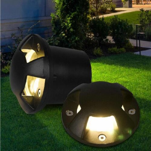 driveway lights in concrete Black Aluminum_UN10_1