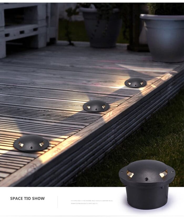 driveway lights in concrete Black Aluminum_UN10_1
