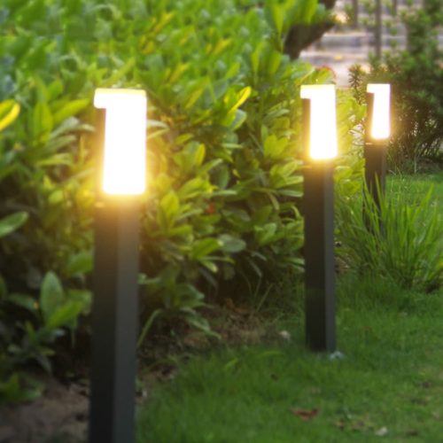 acrylic led lawn bollard light